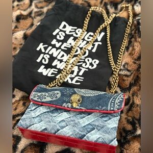 Kurt Geiger Mini denim Kensington bag
